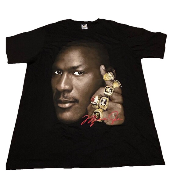Michael Jordan 6 Rings Tee Black 2XL NWOT - Picture 1 of 3